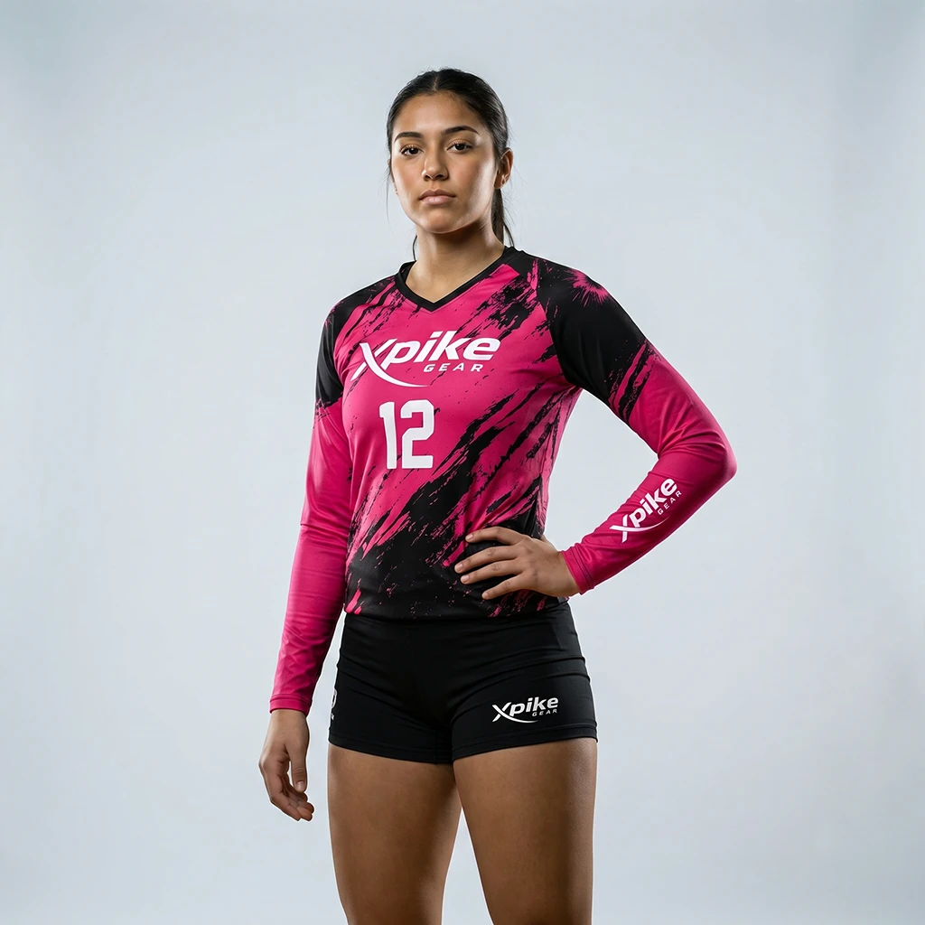 Fierce Long Sleeve jersey · Fierce · Color Magenta · Front