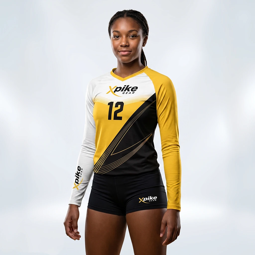 Volt Long Sleeve jersey · Volt · Color Gold · Front